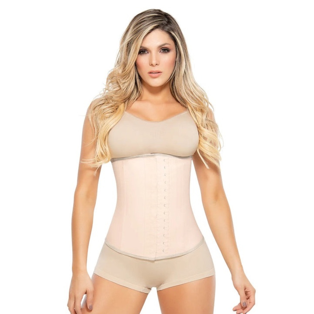 Sz 34 Ann Chery 2 Hook Latex Waist Trainer Cincher